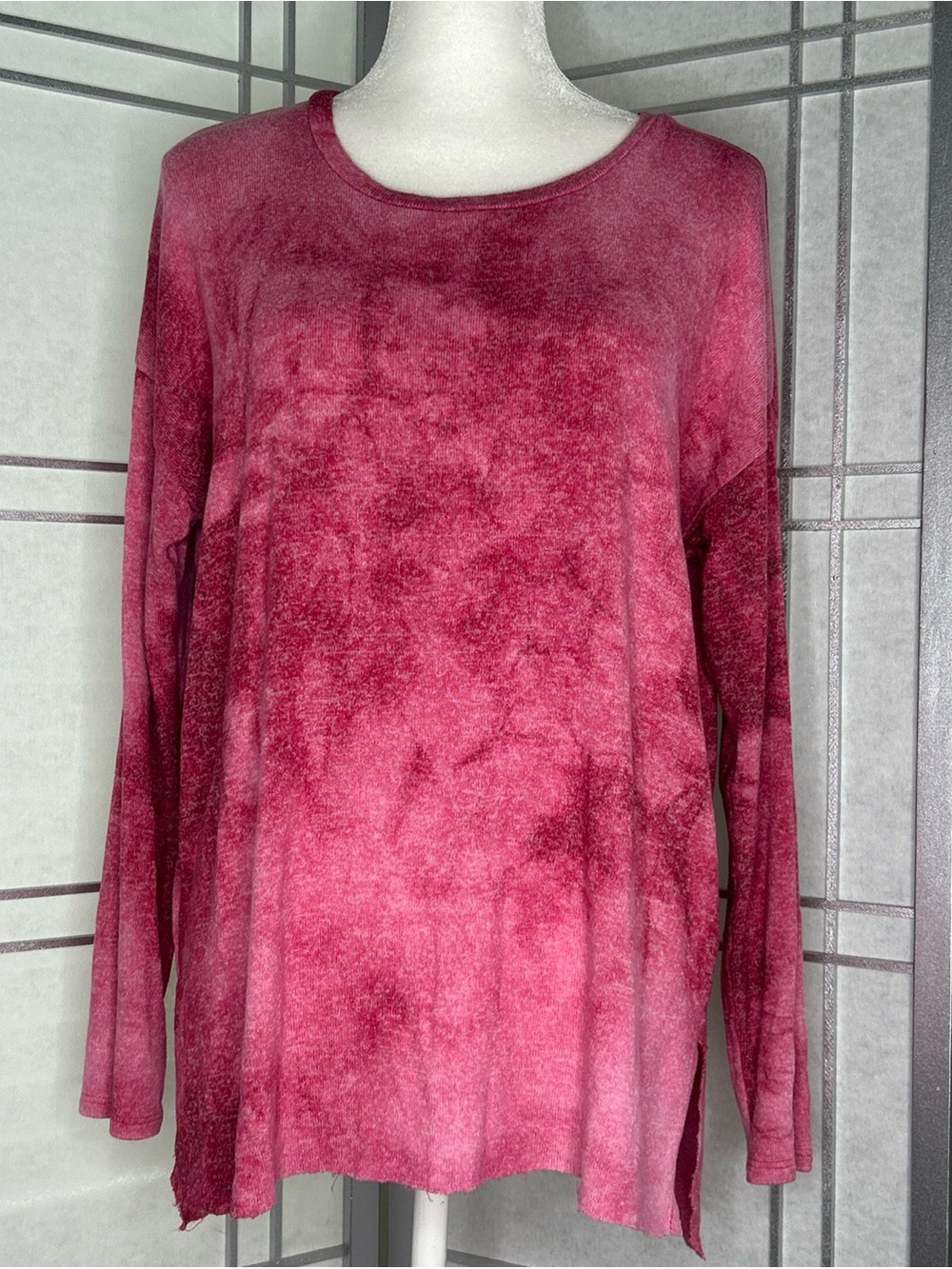 American Eagle Soft & Sexy Plush Sweater Women Tie Dye Size L